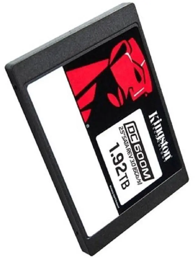 Alt view image 2 of 2 - Kingston SEDC600M/1920G DC600M 1.92 TB Solid State Drive - 2.5" Internal - SATA 6 Gb/s- Mixed Use - Server Device Supported - 1.66 DWPD - 3504 TB - 600 MBps - 256-bit AES - Self-Encrypting Drive (SED)