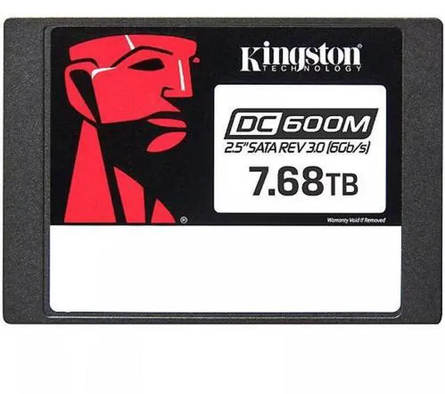 Alt view image 3 of 3 - Kingston SEDC600M/7680G DC600M 7.50 TB Solid State Drive - 2.5" Internal - SATA (SATA/600)-Mixed Use - Server Device Supported-1DWPD - 14016 TB TBW -560 MB/s Maximum Read Transfer Rate - Hot Pluggable