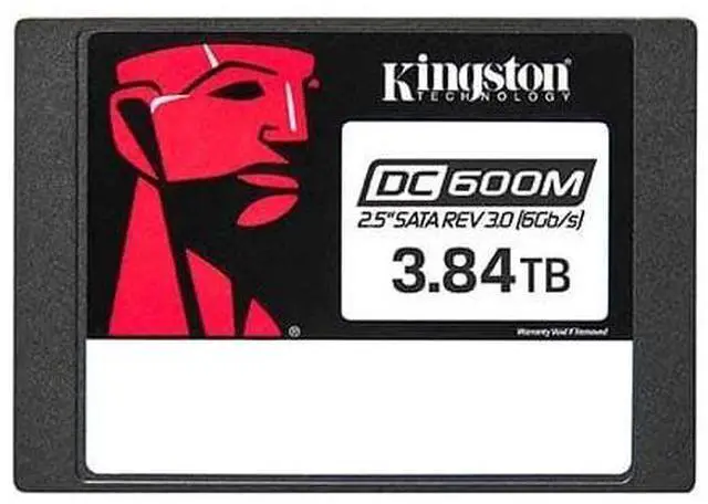 Alt view image 2 of 2 - Kingston SEDC600M/3840G Enterprise DC600M 3.84 TB Solid State Drive - 2.5" Internal - SATA (SATA/600) - Mixed Use - Server, Motherboard Device Supported - 1 DWPD - 7008 TB TBW - 560 MB/s Maximum Read
