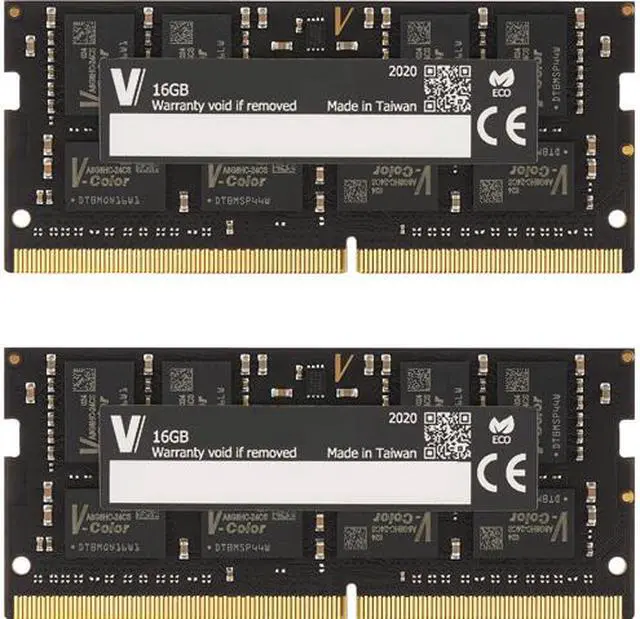 Main image of v-color DDR4 32GB (2x16GB) 2400MHz (PC4-19200) SO-DIMM SK Hynix IC Laptop Memory Model TN416G24D817-VC