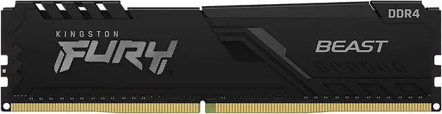 Main image of 16GB Kingston Fury Beast 2666MHz PC4-21400 CL16 DDR4 Single Memory Module (1x16GB)