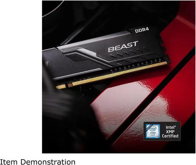 Alt view image 6 of 7 - 16GB Kingston Fury Beast 2666MHz PC4-21400 CL16 DDR4 Single Memory Module (1x16GB)