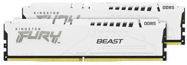 Alt view image 2 of 3 - Kingston FURY Beast DDR5 5600 32GB(16GBx2) Desktop Overclocking Memory-White(KF556C40BWK2-32)