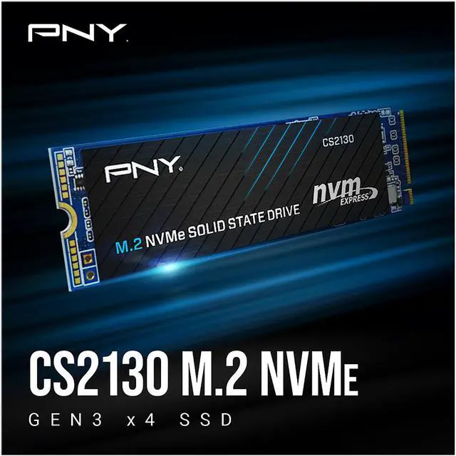 Alt view image 2 of 7 - PNY CS2130 M.2 2280 2TB PCI-Express 3.0 x4, NVMe 1.3 3D NAND Internal Solid State Drive (SSD) M280CS2130-2TB-RB