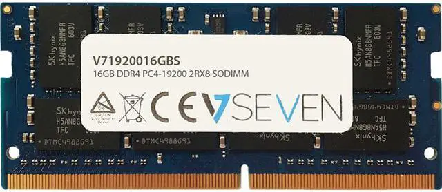Main image of V7 - V71920016GBS - V7 16GB DDR4 SDRAM Memory Module - 16 GB (1 x 16 GB) - DDR4 SDRAM - 2400 MHz DDR4-2400/PC4-19200 -
