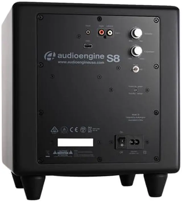 Alt view image 6 of 8 - Audioengine S8 Premium Powered Subwoofer (Black)