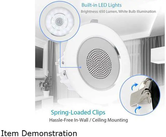 Alt view image 7 of 8 - PYLE AUDIO 4IN CEILING/WALL SPKR 2WAY PAIR