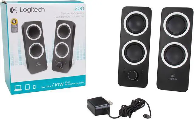 Alt view image 6 of 7 - Logitech Z200 Stereo Speakers Logitech 2.0 Speaker System - Black