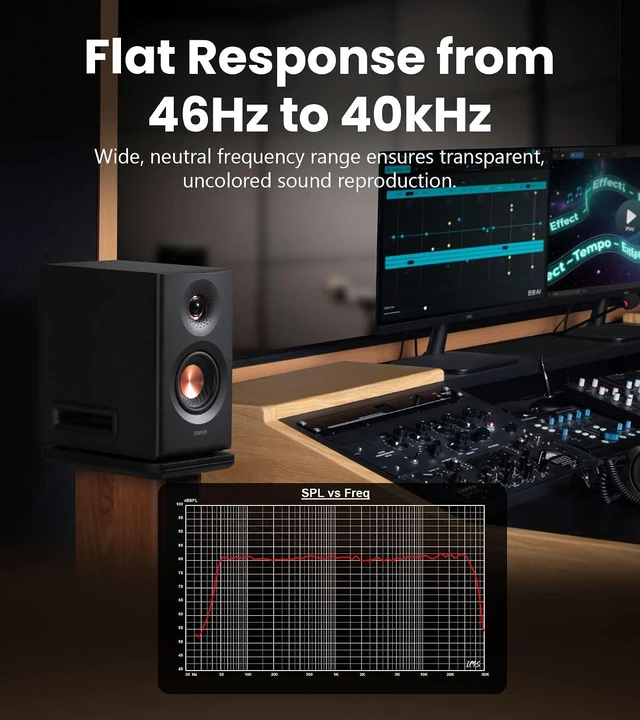 Alt view image 4 of 11 - Edifier MR5 Studio Monitor 2.0 Speaker System White