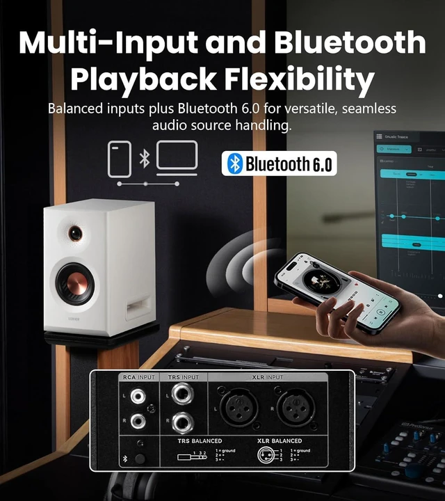 Alt view image 8 of 11 - Edifier MR5 Studio Monitor 2.0 Speaker System White
