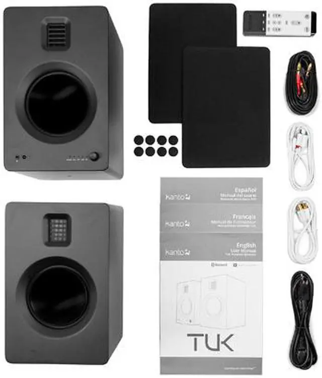 Alt view image 7 of 7 - Kanto TUK Premium Powered Speakers - Pair (Matte Black)
