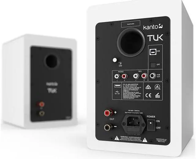 Alt view image 3 of 7 - Kanto TUK Premium Powered Speakers - Pair (Matte White)