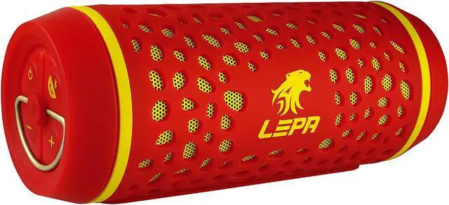 Main image of LEPA BTS02-R 2.0 Speaker System - 8 W RMS - Yes - Battery Rechargeable - Wireless Speaker(s) - Red