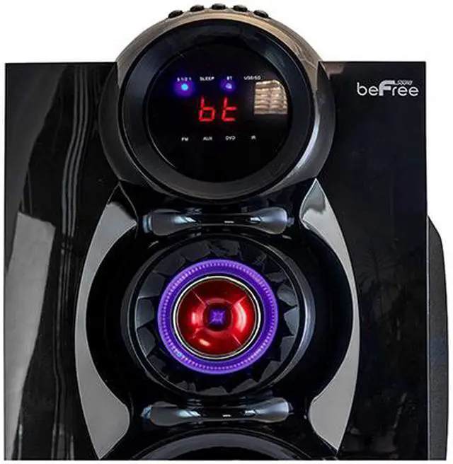 Alt view image 3 of 8 - Befree Sound BFS-600 5.1 Channel Surround Sound Bluetooth Speaker System with 6.5 in. Amplifier, Red