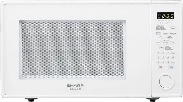 Main image of Sharp R559YW 1.8 cu. ft. Countertop Microwave Oven - White