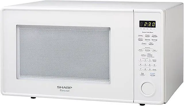 Alt view image 2 of 5 - Sharp R559YW 1.8 cu. ft. Countertop Microwave Oven - White