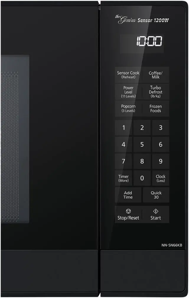 Alt view image 3 of 4 - Panasonic 1.2 Cubic Feet Countertop Microwave Oven w/ Inverter Technology, Black (NN-SN66KB)