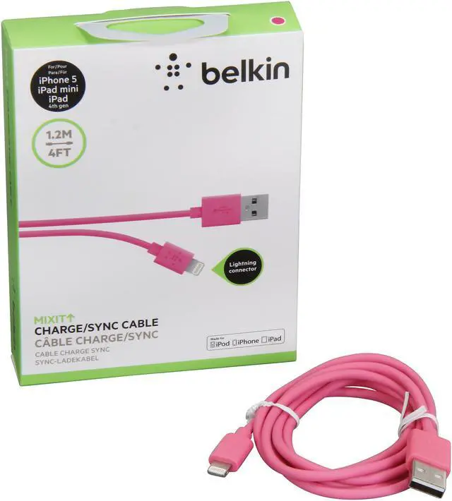 Alt view image 3 of 3 - MIXIT Lightning to USB Charge Sync Cable - Pink