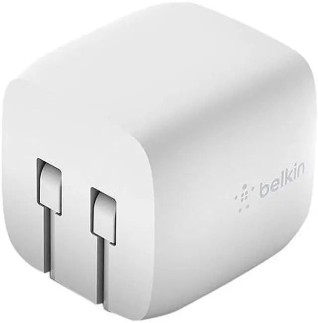 Alt view image 4 of 4 - Belkin 30W USB-C Wall Mount GaN Charger PD Power Delivery for iPhone Fast Charger, MacBook Pro Charger, iPad Pro, Pixel, Galaxy, and More (WCH001DQWH)