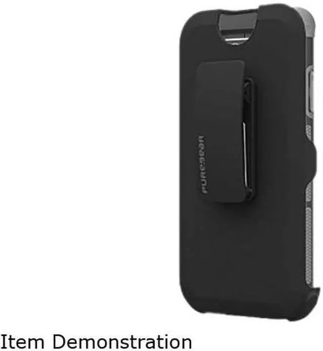 Alt view image 5 of 6 - PUREGEAR BLACK DUALTEK EXTREME RUGGED CASE + BELT CLIP HIP HOLSTER FOR LG V20