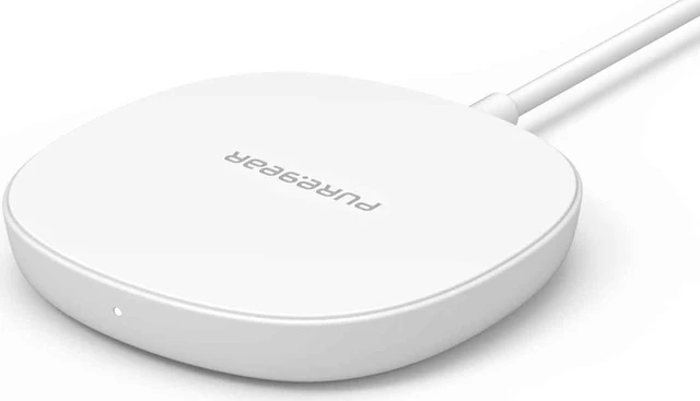 Alt view image 3 of 5 - PureGear 15W Fast Magnetic Wireless Charger, White | 63491PG