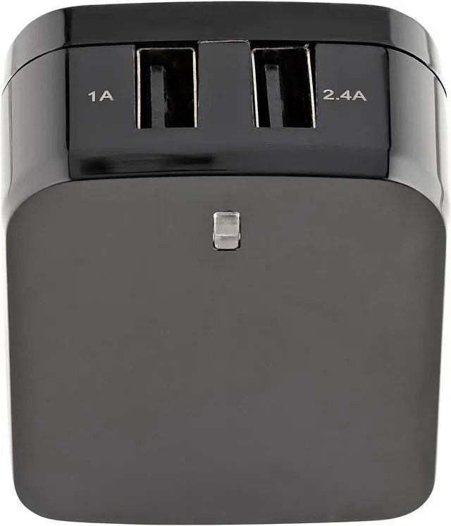 Alt view image 4 of 8 - StarTech 2 Port 17W USB Wall Charger USB2PACUBK