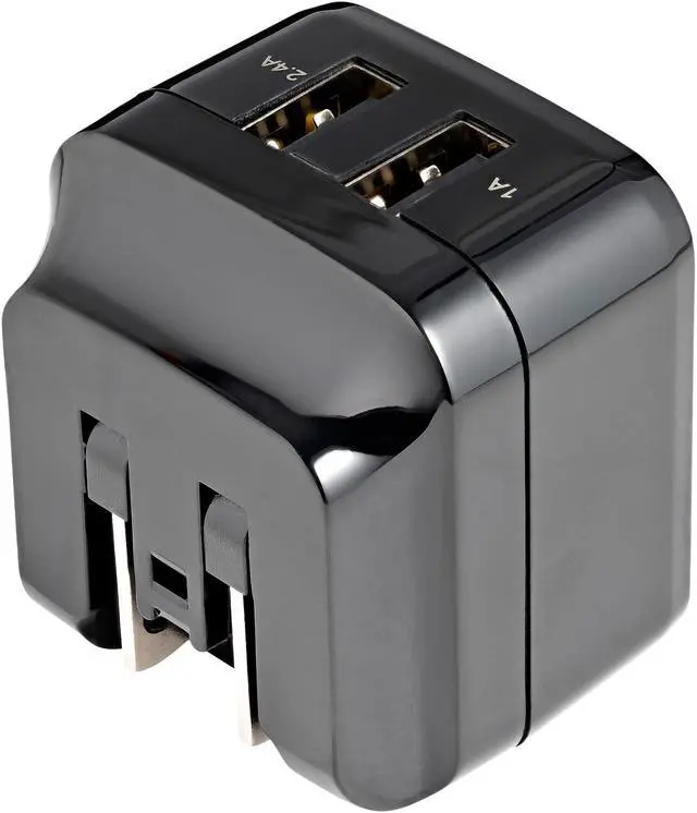 Alt view image 5 of 8 - StarTech 2 Port 17W USB Wall Charger USB2PACUBK