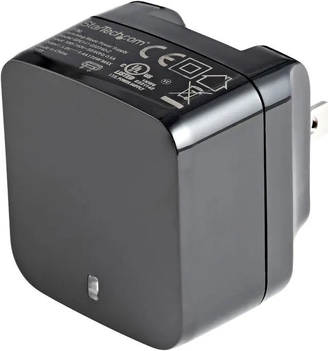 Alt view image 6 of 8 - StarTech 2 Port 17W USB Wall Charger USB2PACUBK