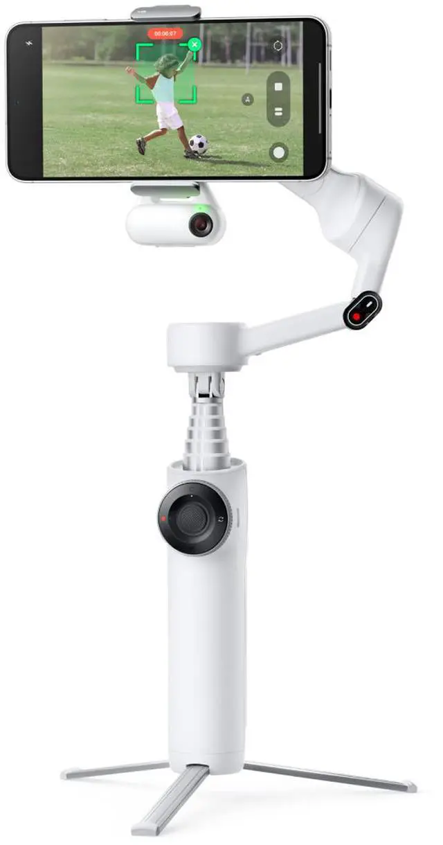 Main image of Insta360 Flow 2, AI Tracker Bundle, Summit White