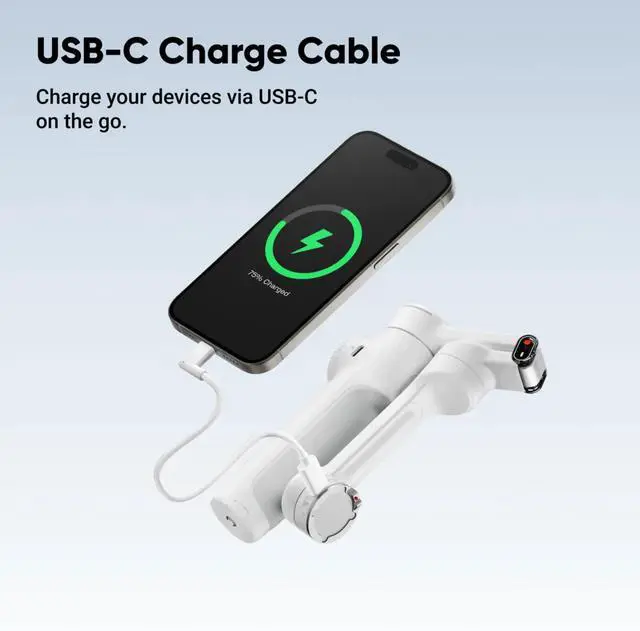 Alt view image 4 of 4 - Insta360 Flow 2, Pro Creator Bundle, Summit White