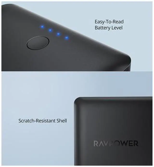 Alt view image 3 of 6 - RAVPower 16750mAh Portable Charger USB External Battery Pack with High Speed Dual Ports & Flashlight Ultra Compact Portable Phone Charger Compatible with iPhone 11 XS Galaxy S10 Note10
