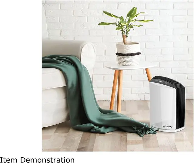 Alt view image 8 of 8 - Lasko Portable Home Office 3 Speed Desktop Air Purifier Machine w/ HEPA Filter
