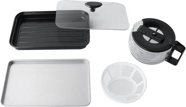 Alt view image 7 of 7 - Sunpentown 3-in-1 Breakfast Maker, Stainless Steel & Black BM-1120B