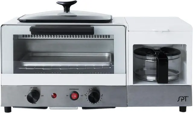 Main image of Sunpentown 3-in-1 Breakfast Maker, Stainless Steel & White BM-1120W