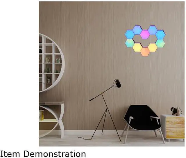 Alt view image 7 of 7 - Yescom  WiFi Smart LED Light Kit DIY Lamp Voice Control Work with Alexa Google Home 10 Pack Gifts