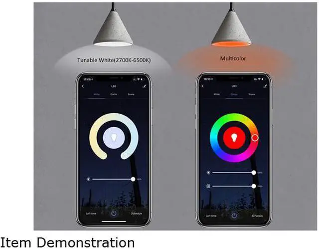 Alt view image 2 of 7 - XODO LB1-4PK Smart Wifi BR30 E26 Dimmable Light Bulb Compatible With Google, Alexa - 11W (75W Equivalent) 900LM RGB+W - LED Multi-Color, Adjustable Color Changing Smart Bulb ETL Listed (4-Pack)