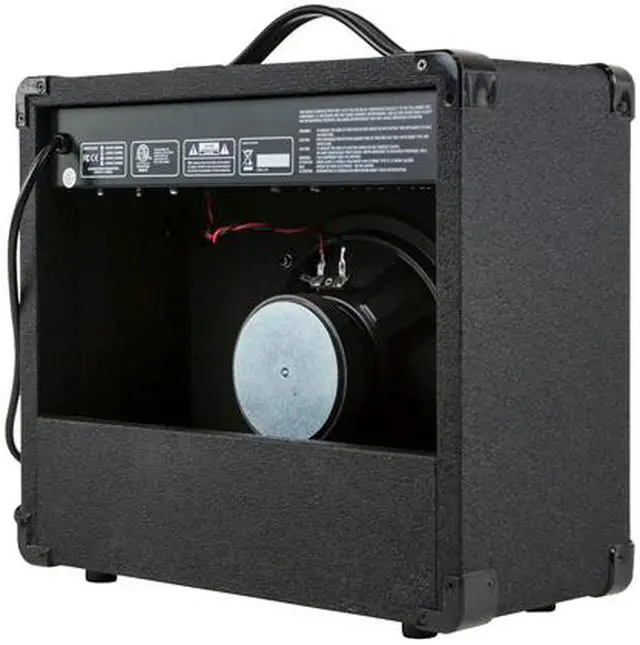 Alt view image 3 of 4 - Monoprice 20-Watt 1x8 Guitar Combo Amplifier - Black With 86dB of Gain, 1/4 Inch, Headphone and 3.5mm Aux Mp3 Inputs For Electric Guitars