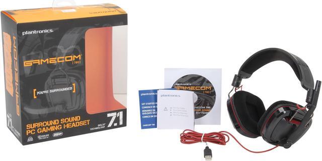 Alt view image 6 of 6 - Plantronics GameCom 780 Stereo Corded Headset Recreational Comfortable Design