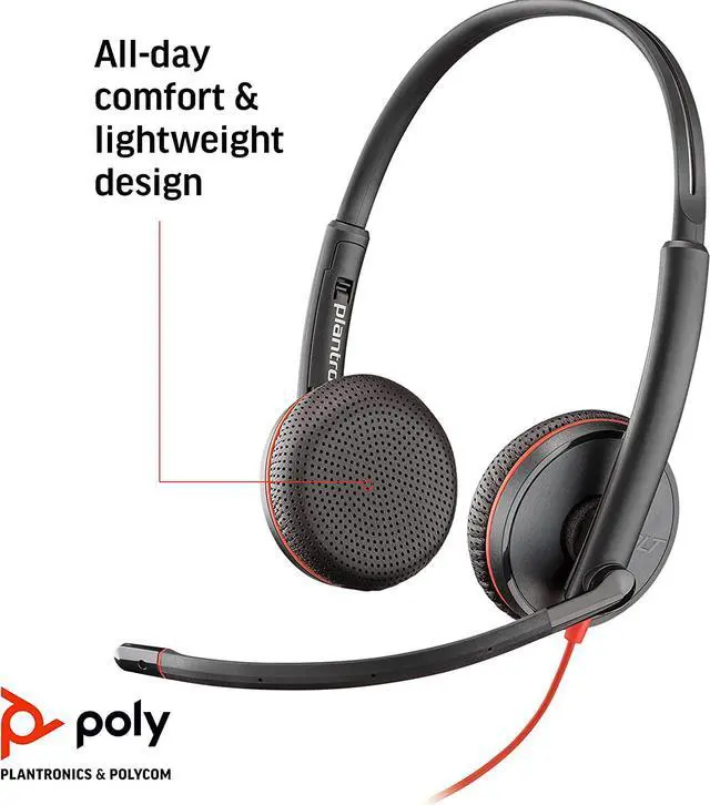 Alt view image 5 of 5 - Plantronics 209747-22 Blackwire C3225 Headset,7.4 x 2.4 x 8.6 Inches