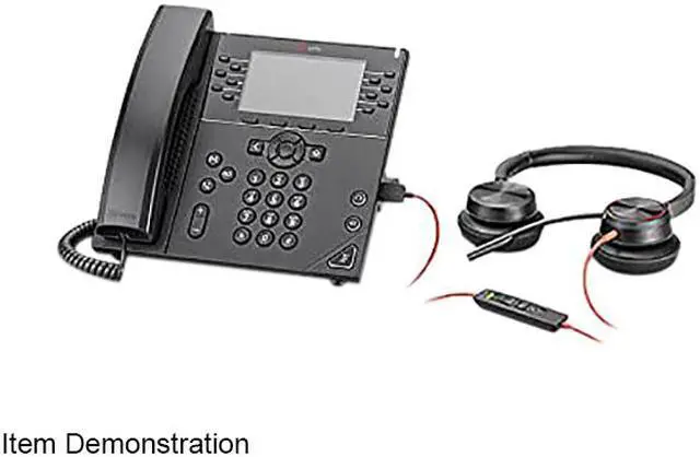 Alt view image 3 of 6 - Poly - Blackwire 8225 Wired Headset with Boom Mic (Plantronics) - Dual-Ear (Stereo) Computer Headset - USB-A to Connect to Your PC/Mac - Active Noise Canceling - Works with Teams, Zoom & More