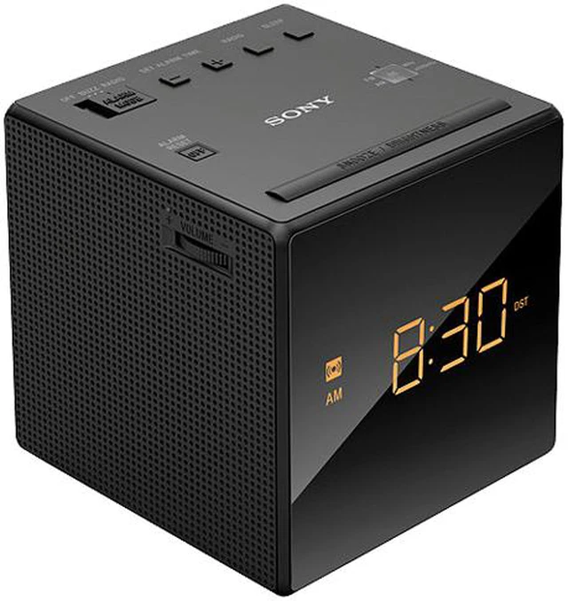 Alt view image 2 of 2 - Sony ICF-C1BLACK Alarm Clock with FM/AM Radio, Black