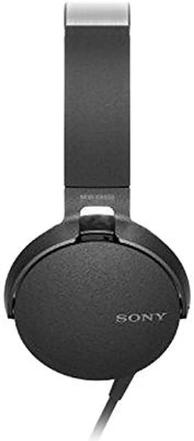 Alt view image 5 of 6 - Sony Extra Bass On-Ear Headphones with 30mm drivers, Powerful Music, Comfort Ear Pads, Mic and Remote for Apple and Android Smartphones, Black, MDRXB550AP/B
