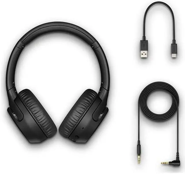 Alt view image 8 of 8 - Sony WH-XB700 Wireless On-Ear Extra Bass Headphones with Built-In Microphone and Remote (Black)