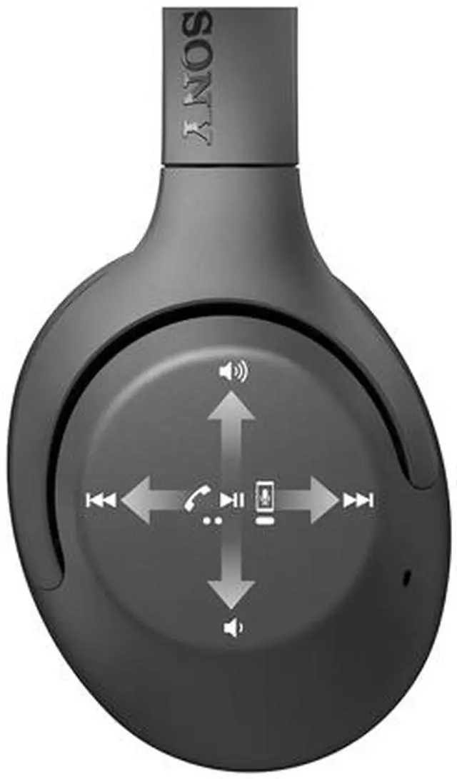 Alt view image 5 of 7 - Sony WH-XB900N/B Wireless Noise Canceling Extra Bass Headphones (Black)