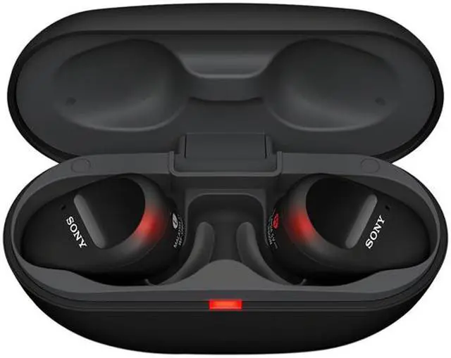 Alt view image 9 of 11 - Sony WF-SP800NB Sport Truly Wireless Noise Canceling Earbud Headphones (Black)