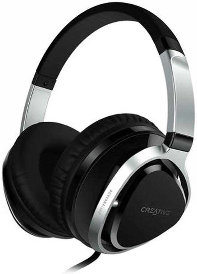 Creative Labs - 51EF0660AA002 - Creative AURVANA LIVE. 2 Headset - Stereo -  Black, Dark Chrome - Mini-phone - Wired - 10