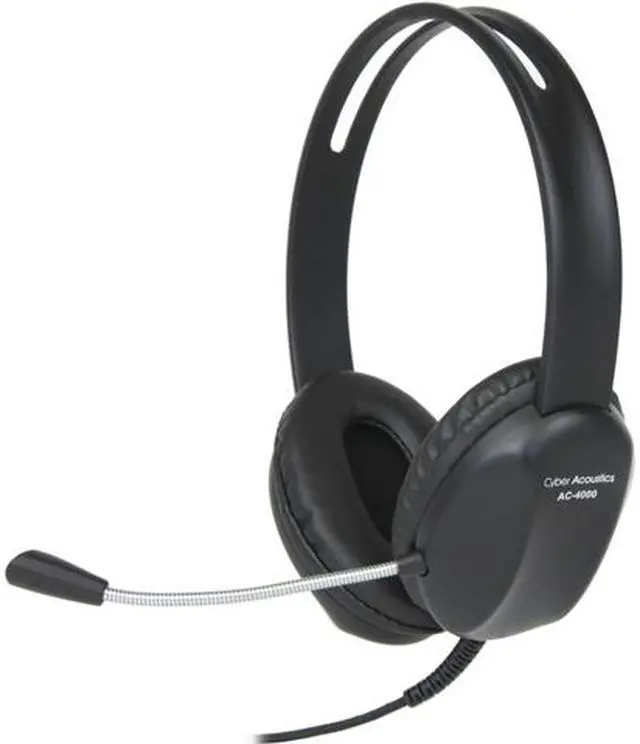 Main image of CYBER ACOUSTICS AC-4000 STEREO HEADSET W/ SINGLE 3.5MM