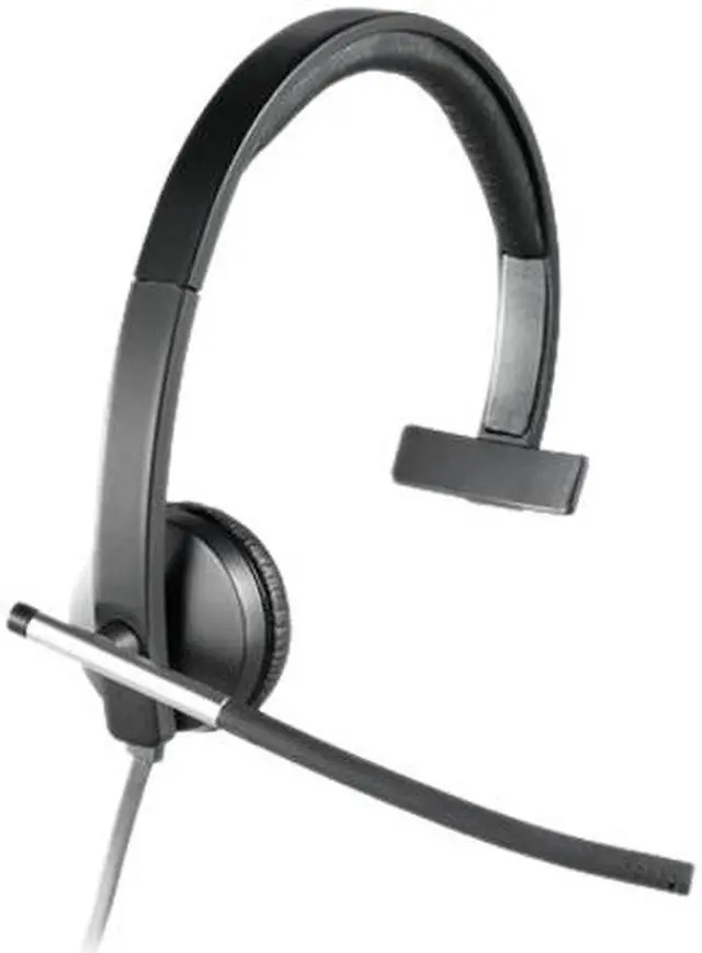 Main image of Logitech H650E Mono Headset USB-A Plug-and-Play and In-line Controller Mic 981-000513