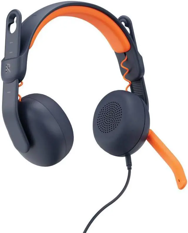 Main image of Logitech Zone Learn Headset - Stereo - USB Type C - Wired - On-ear - Binaural - Circumaural - 4.30 ft Cable - Omni-directional Microphone - Noise Canceling - Classic Blue
