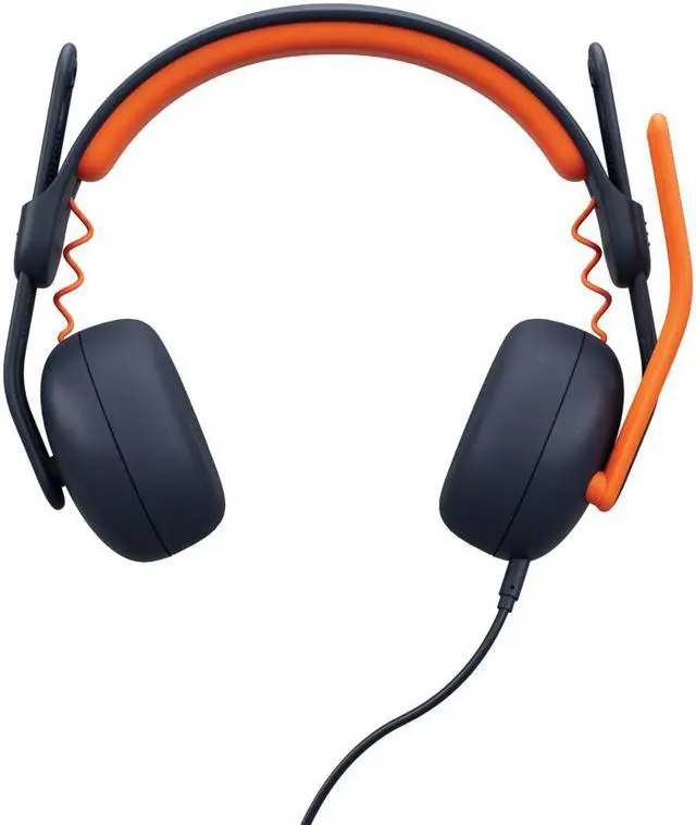 Alt view image 2 of 3 - Logitech Zone Learn Headset - Stereo - USB Type C - Wired - On-ear - Binaural - Circumaural - 4.30 ft Cable - Omni-directional Microphone - Noise Canceling - Classic Blue